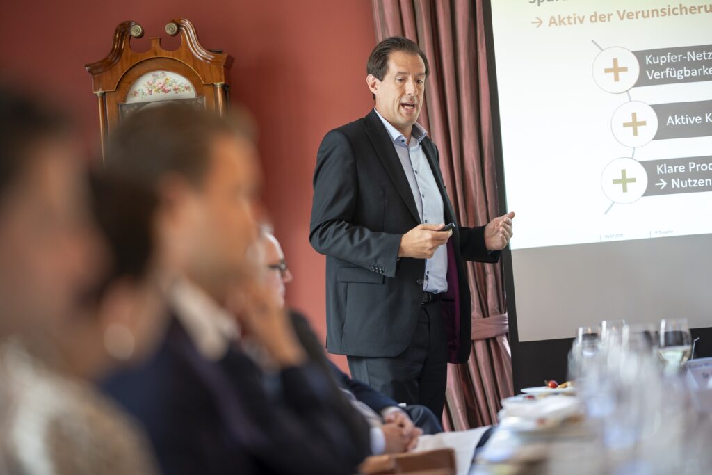 Aufgenommen am 09.07.2025 in Berlin bei einem parlamentarischen Mittagessen des VATM. Foto: VATM / Florian Schuh